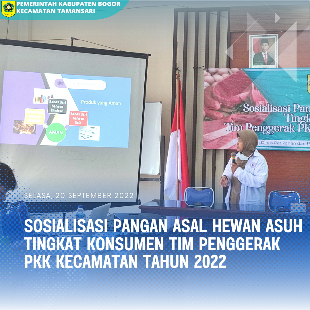 Sosialisasi Pangan Asal Hewan Asuh Tingkat Konsumen Tim Penggerak PKK Kecamatan Tahun 2022 yang di hadiri Oleh Seluruh Anggota Tim Penggerak PKK Kecamatan Tamansari @tp.pkkkecamatantamansari .
