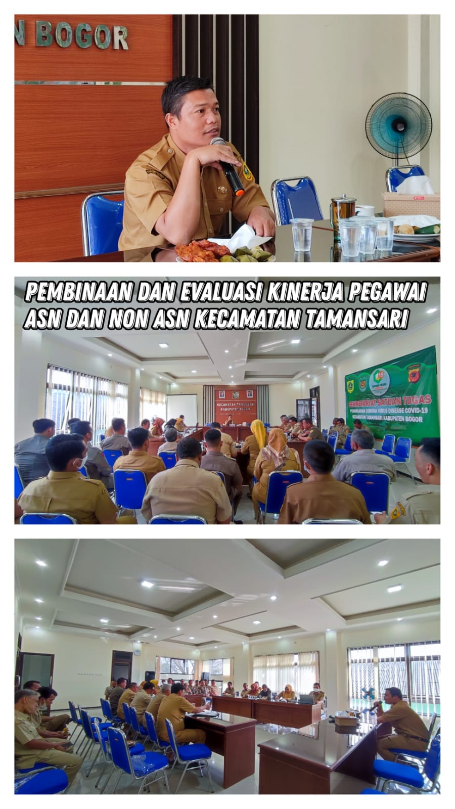 Pembinaan dan Evaluasi Kinerja Pegawai ASN dan Non-ASN kecamatan Tamansari