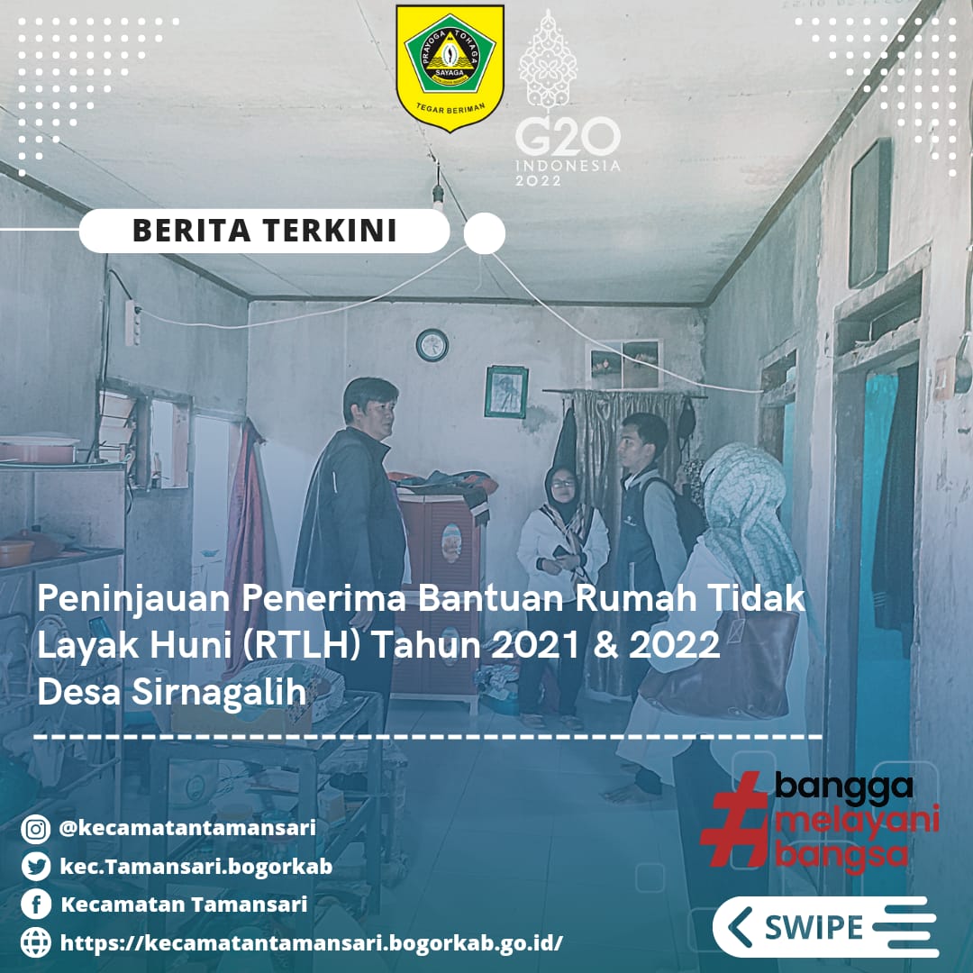 Seksi Perekonomian dan Pembangunan Beserta Pemerintah Desa Sirnagalih Melaksanakan Peninjauan Penerima Bantuan Rumah Tidak Layak Huni (RTLH) Tahun 2021 & 2022 di Wilayah Desa Sirnagalih.
