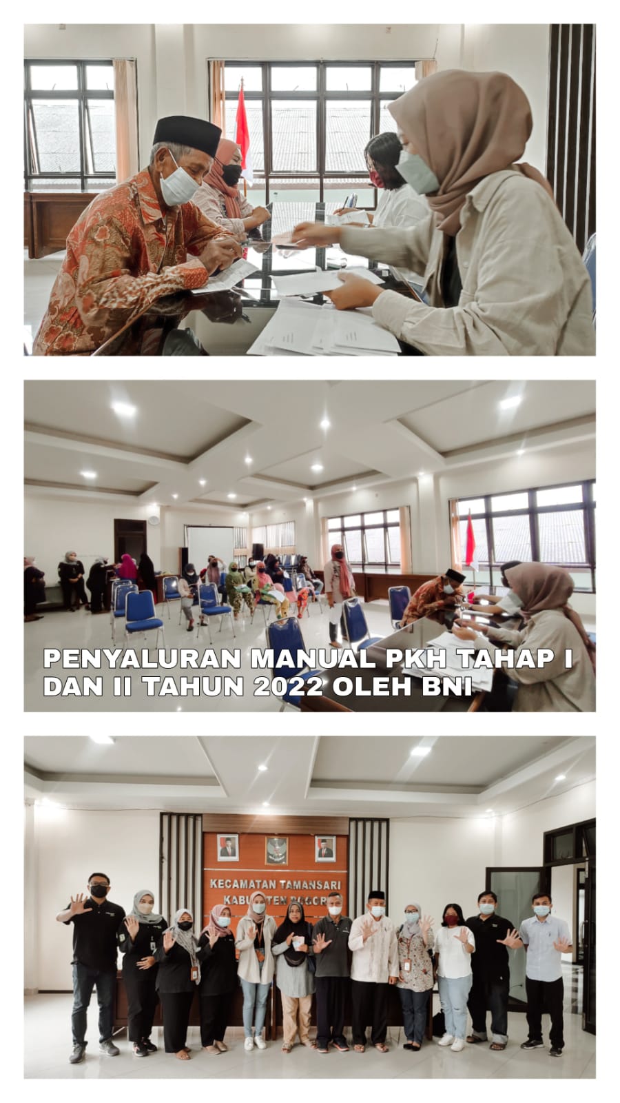Penyaluran Manual PKH Tahap I dan II Tahun 2022 oleh Bank BNI