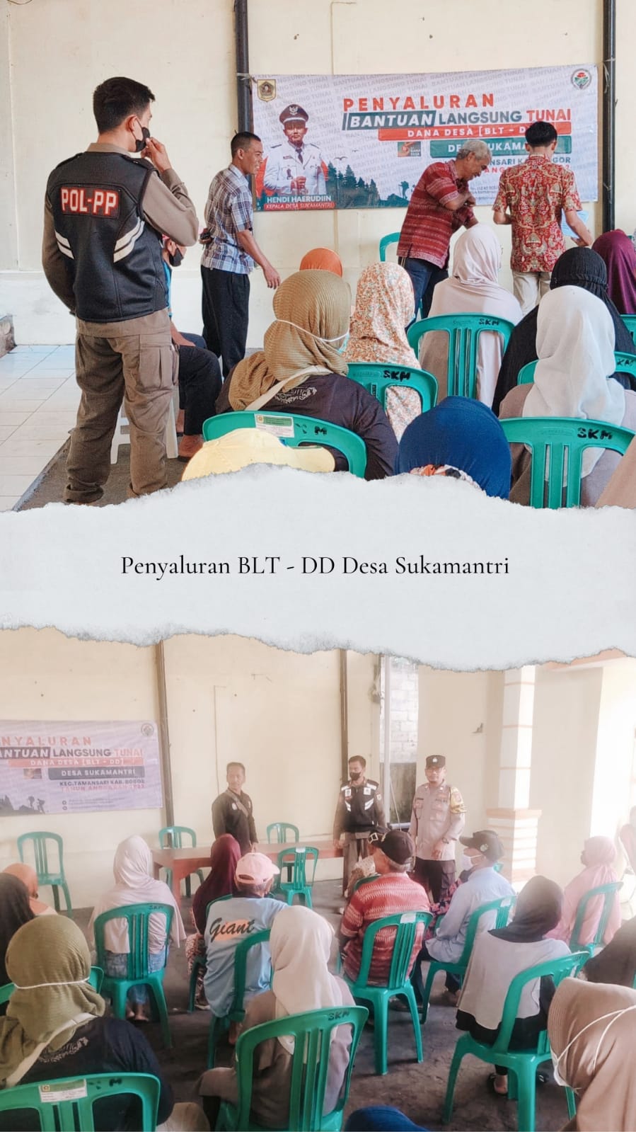 DESA SUKAMANTRI MELAKSANAKAN PENYERAHAN BANTUAN LANGSUNG TUNAI (BLT-DD) SEBANYAK 128 PENERIMA MANFAAT