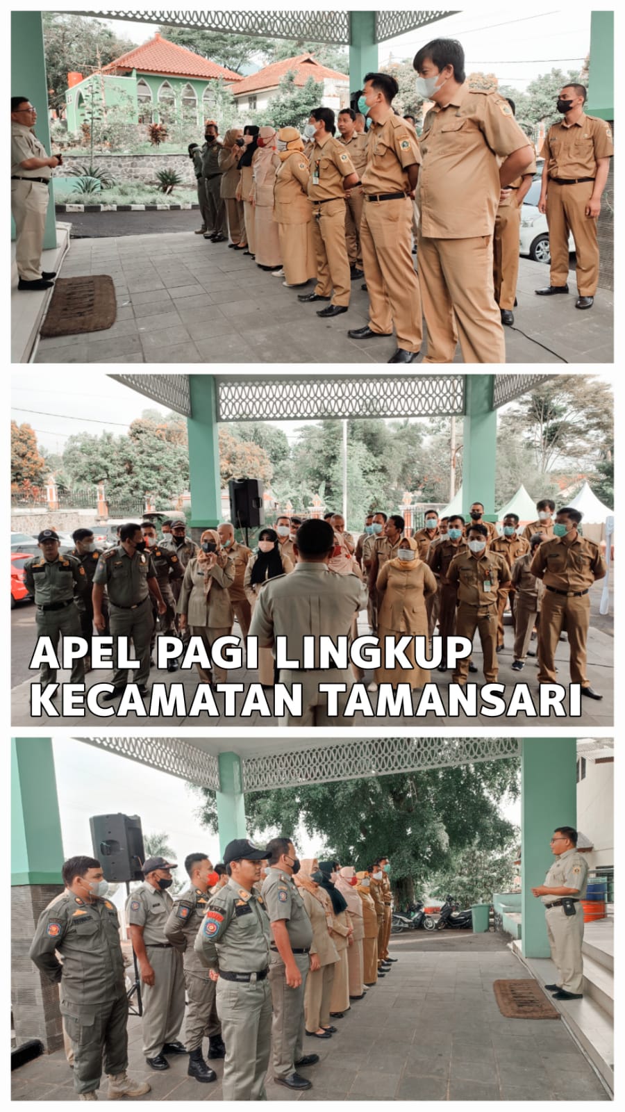 Apel pagi pegawai lingkup Kecamatan Tamansari