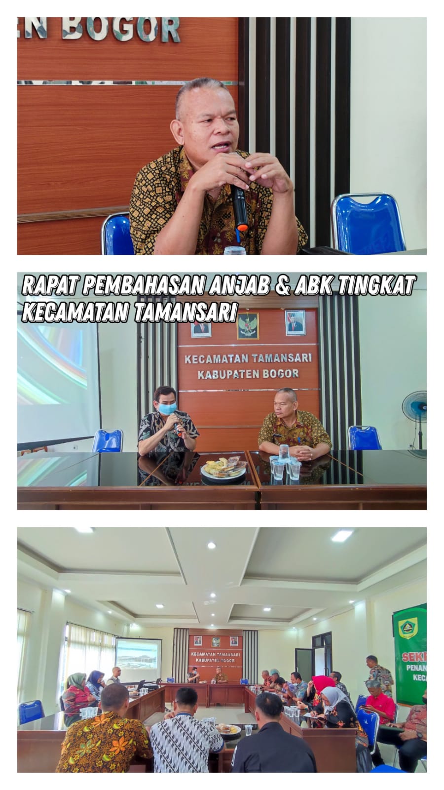 Rapat Pembahasan Anjab dan ABK bagi pegawai kecamatan Tamansari