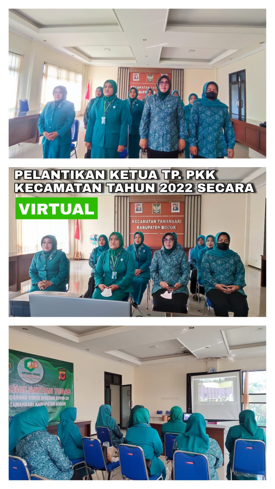 Pelantikan Ketua TP. PKK Kecamatan Tahun 2022 secara Virtual
