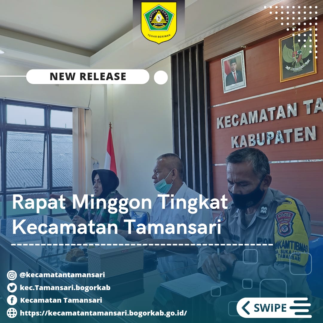 RAPAT MINGGON TINGKAT KECAMATAN TAMANSARI