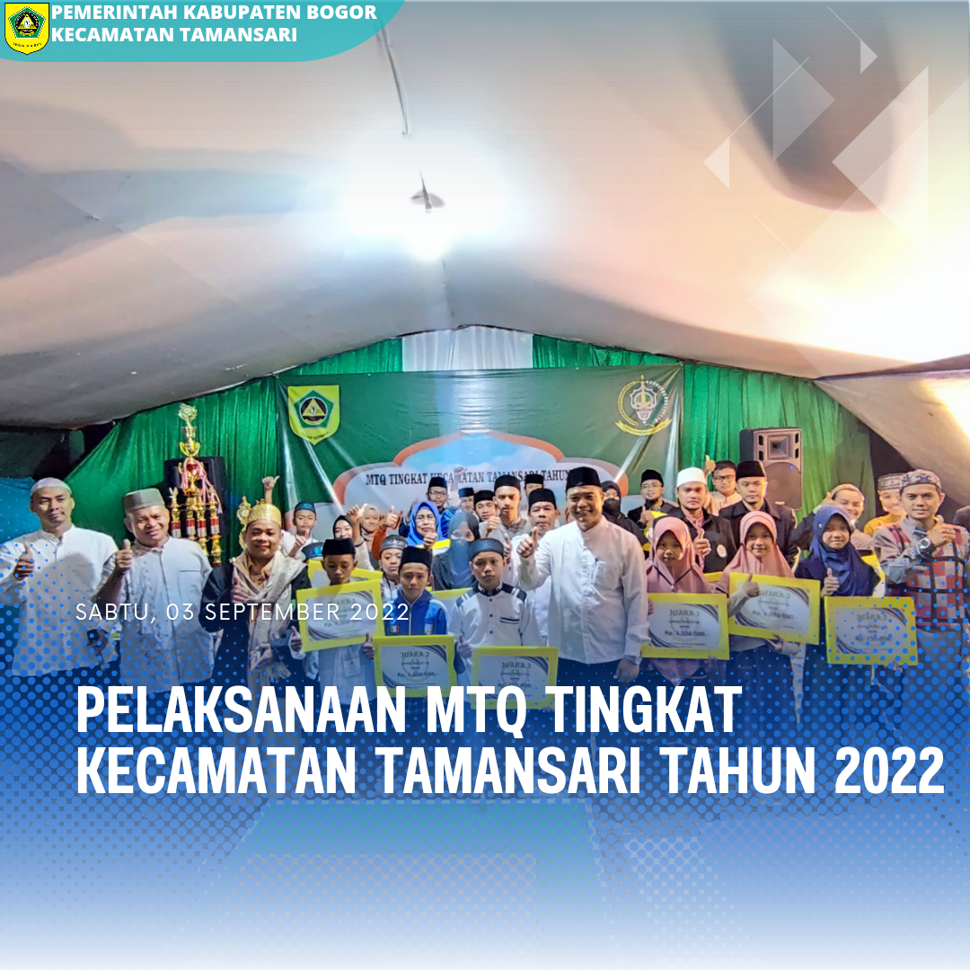 Pelaksanaan MTQ Tingkat Kecamatan Tamansari