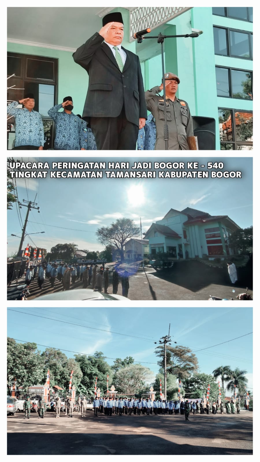 Upacara Peringatan Hari Jadi Bogor ke-540 Tingkat Kecamatan Tamansari