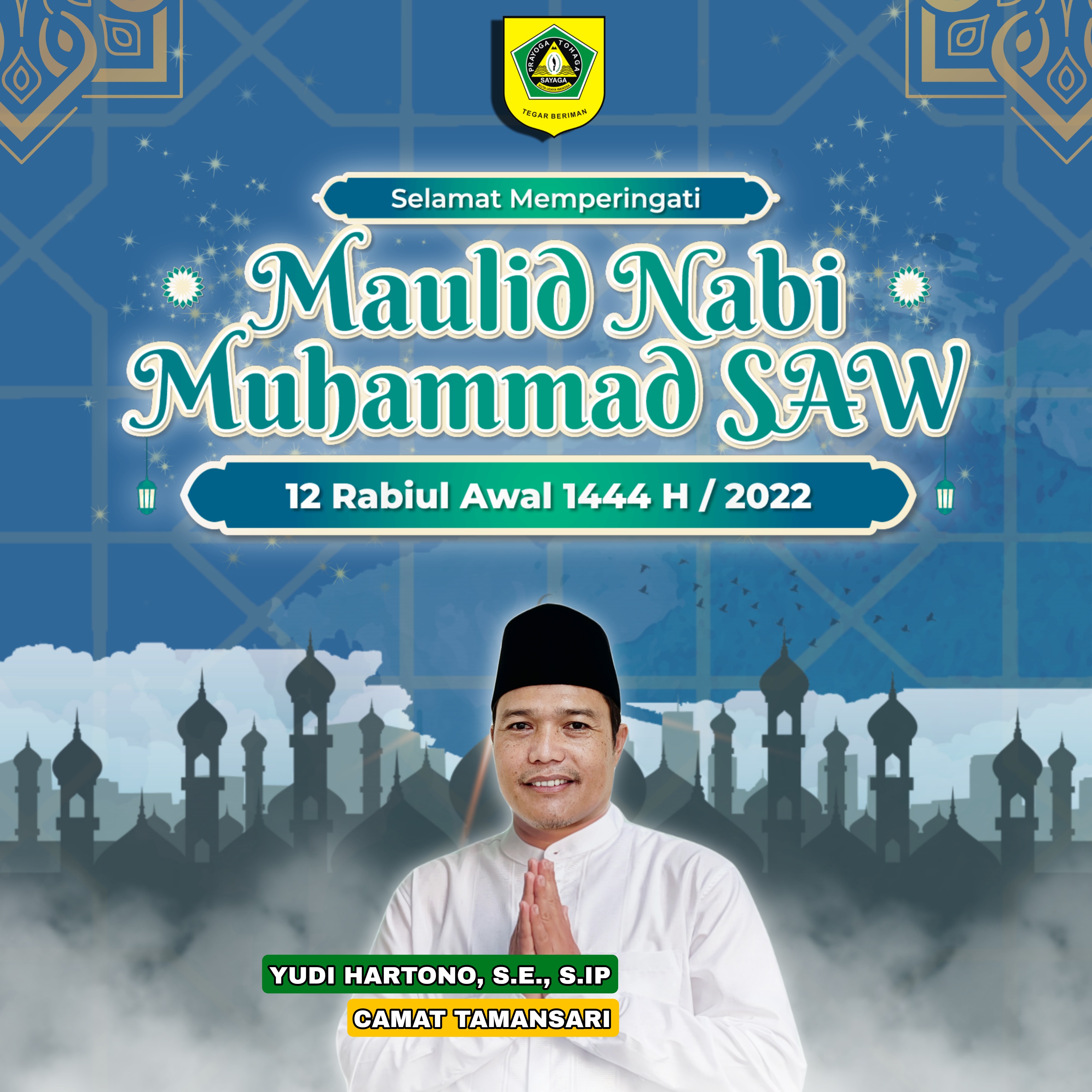 Selamat memperingati Maulid Nabi Muhammad SAW 1444 Hijriah, mari kita teladani akhlak dan sunnahnya, agar hidup yang penuh warna ini berujung pada sungai keberkahan.