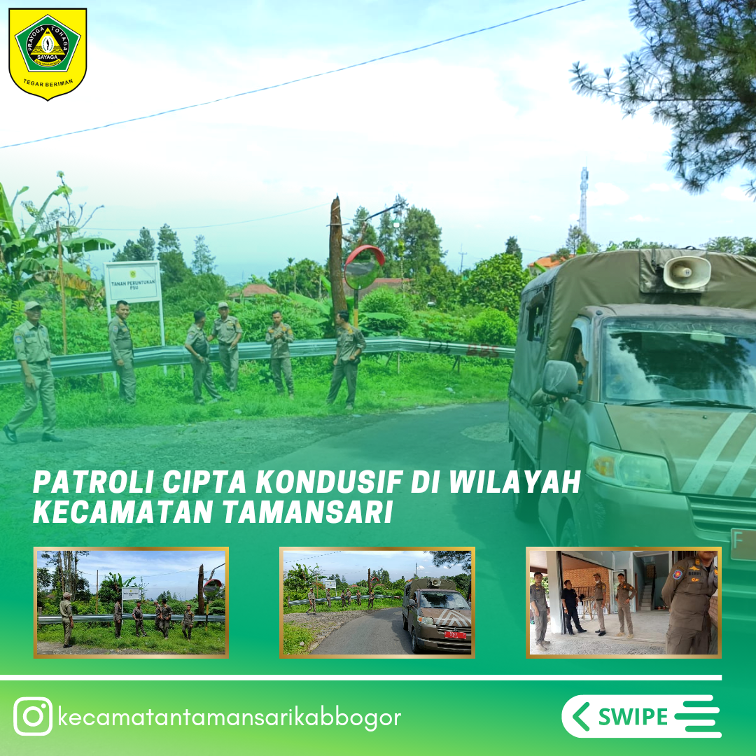 SatPol-PP Kecamatan Tamansari Melaksanakan Patroli Cipta Kondusif Di Wilayah Kecamatan Tamansari.