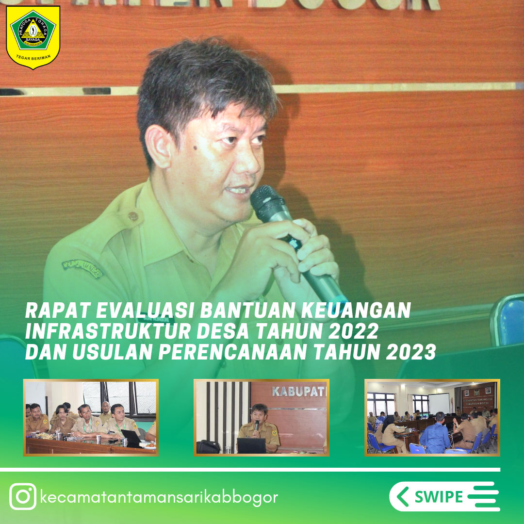 Kasi Perekonomian dan Pembangunan Kecamatan Tamansari Pimpin Rapat Evaluasi Bantuan Keuangan Infrastruktur Desa Tahun 2022 dan Usulan Perencanaan Tahun 2023.