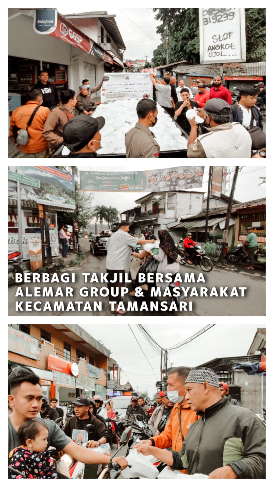 Berbagi Takjil Bersama Alemar Group & Masyarakat Kecamatan Tamansari