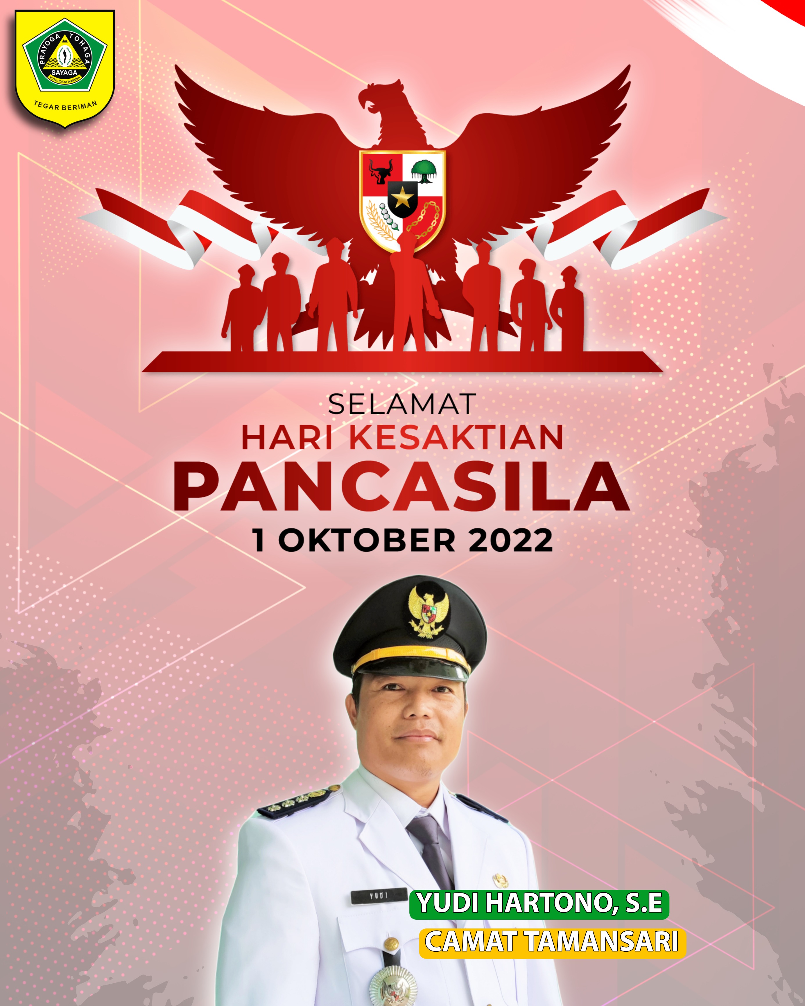 Selamat Hari Kesaktian Pancasila 1 Oktober Tahun 2022.