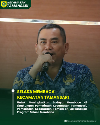 SELASA MEMBACA KECAMATAN TAMANSARI