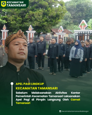 APEL PAGI LINGKUP KECAMATAN TAMANSARI DI PIMPIN LANGSUNG OLEH CAMAT TAMANSARI
